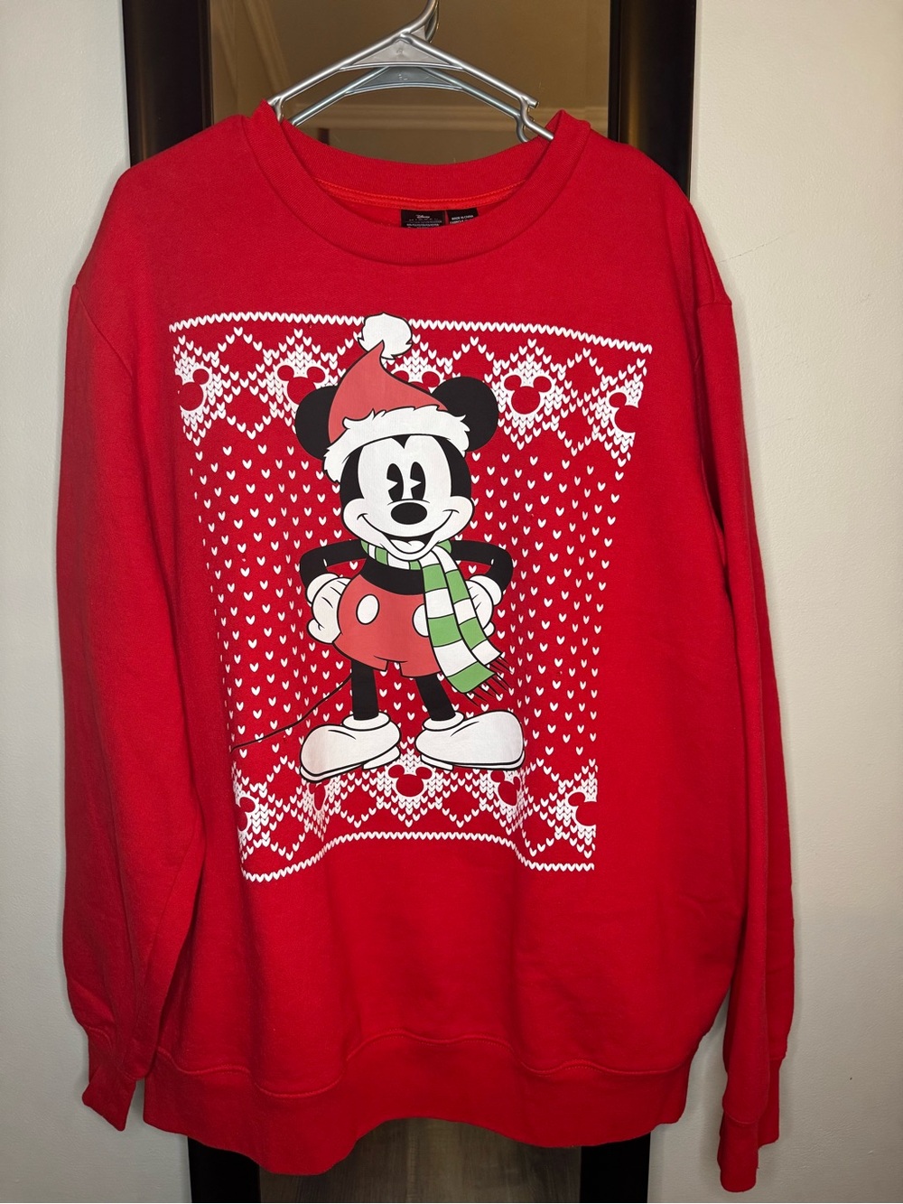Disney Mickey Mouse Holiday Crewneck Sweatshirt Plus Size
